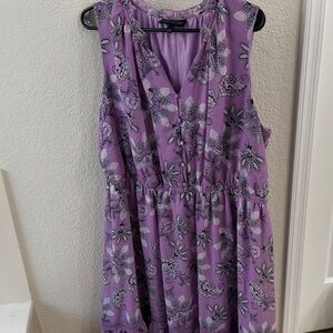 Lane Bryant Lavender Floral Dress
